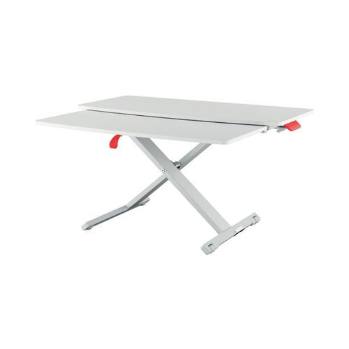 LEITZ ERGO COSY STANDING DESK CONVERTER WITH SLIDING TRAY 65