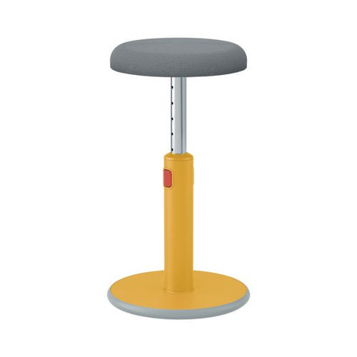 LEITZ ERGO COSY ACTIVE SIT/STAND STOOL 370MM WARM YELLOW 651