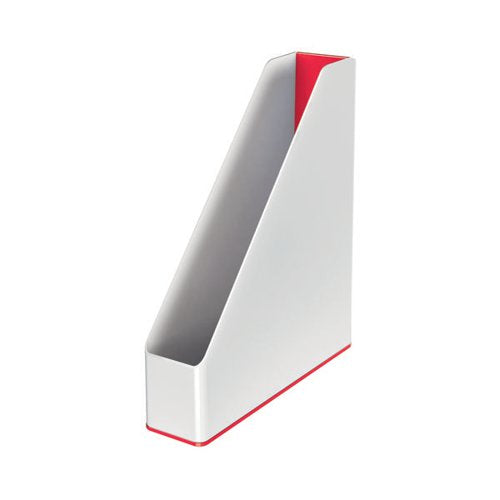 LEITZ WOW MAGAZINE FILE DUO COLOUR WHITE/RED 53621026