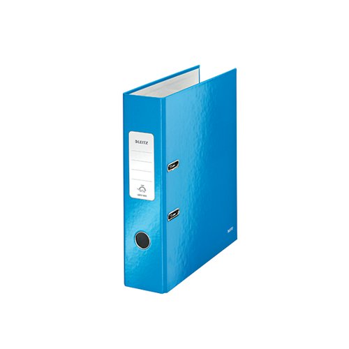LEITZ WOW 180 LEVER ARCH FILE 80MM A4 BLUE (PACK OF 10) 1005