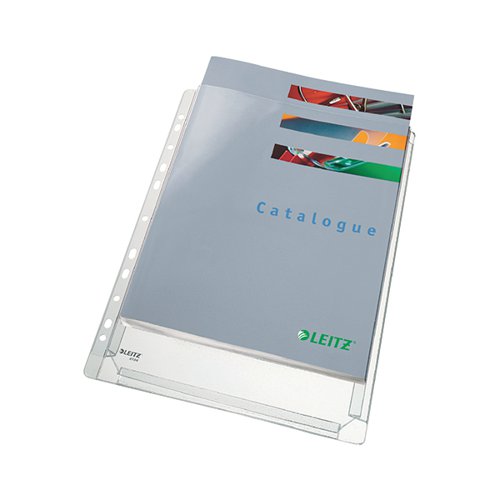LEITZ PREMIUM EXPANDING POCKET 170 MICRON CLEAR (PACK OF 5)