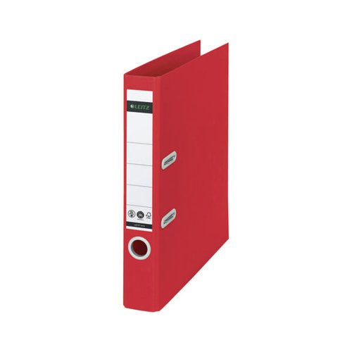 RECYCLE COLOURS LEVER ARCH FILE A4 50MM RED (PACK OF 10) 101