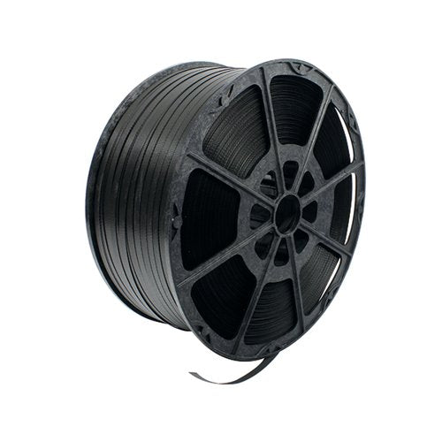 POLYPROPYLENE STRAPPING 12MMX1500M BLACK STRAPPING FOR SECUR