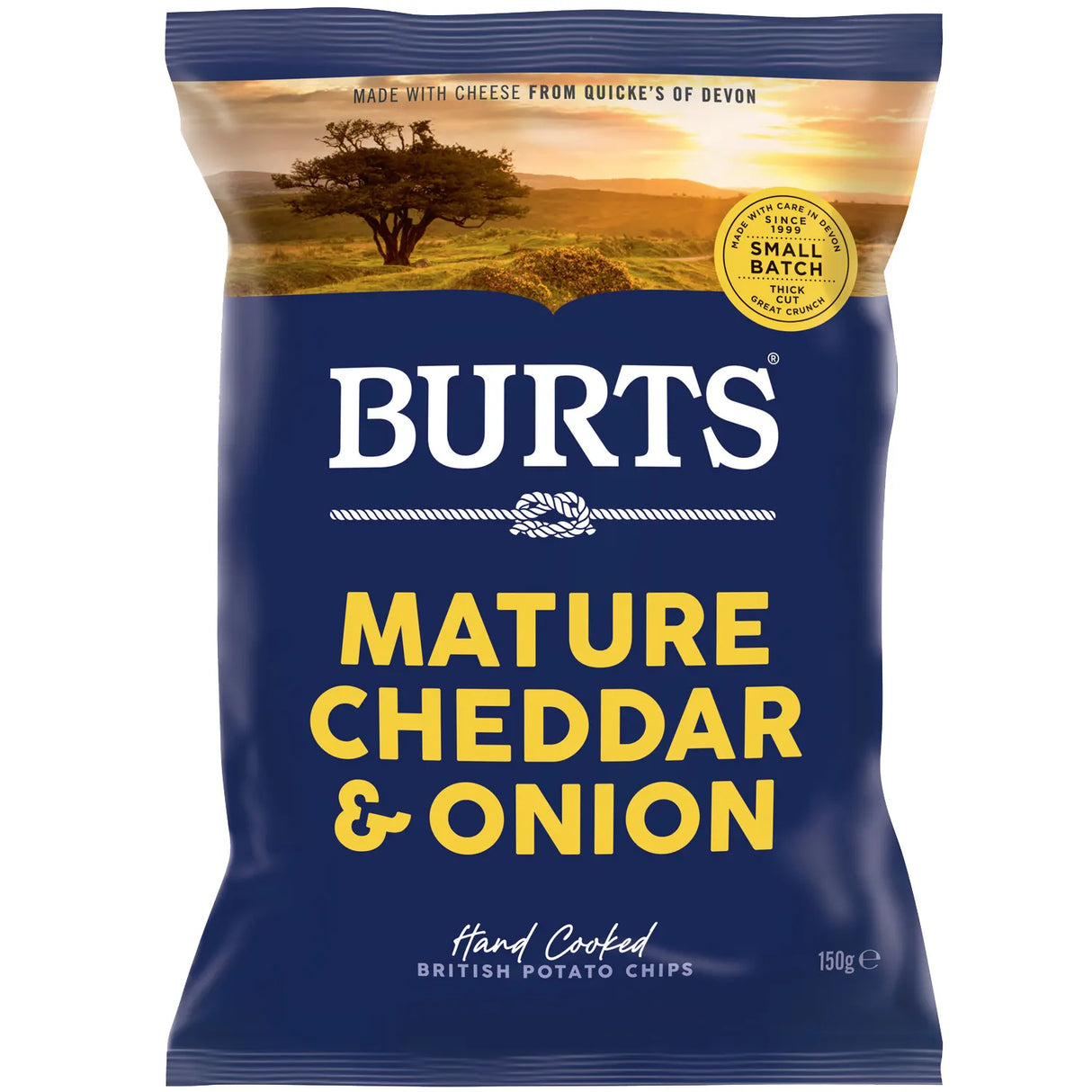 BURTS CHIPS MATURE CHEDDAR & SPRING ONION CRISPS (150g) x 10
