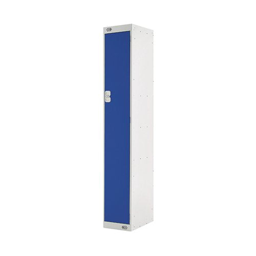 SINGLE COMPARTMENT LOCKER 300X450X1800MM BLUE DOOR MC00037