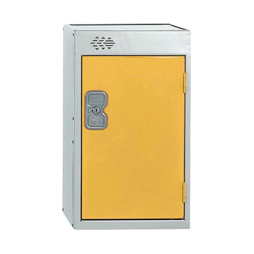 ONE COMPARTMENT QUARTO LOCKER 300X300X511MM YELLOW DOOR MC00