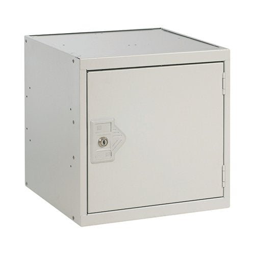 ONE COMPARTMENT CUBE LOCKER 300X300X300MM LIGHT GREY DOOR MC