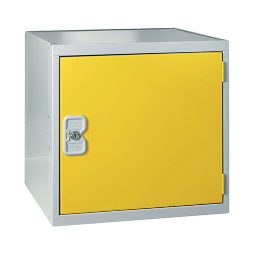 ONE COMPARTMENT CUBE LOCKER 300X300X300MM YELLOW DOOR MC0009