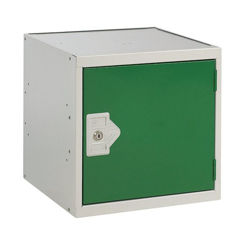ONE COMPARTMENT CUBE LOCKER 380X380X380MM GREEN DOOR MC00094