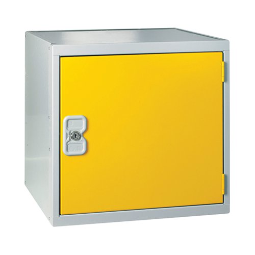 ONE COMPARTMENT CUBE LOCKER 380X380X380MM YELLOW DOOR MC0009