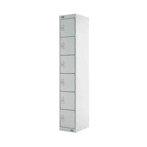 SIX COMPARTMENT EXPRESS STANDARD LOCKER 300X450X1800MM LIGHT