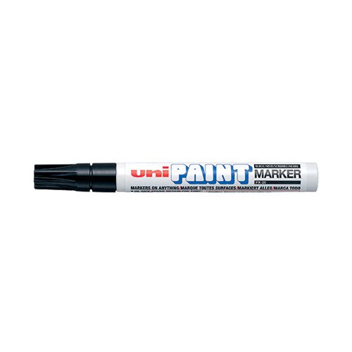 UNIPAINT PX-20 PAINT MARKER MEDIUM BULLET BLACK (12 PACK) 54