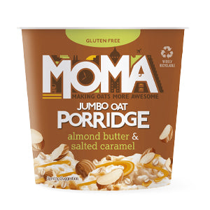 MOMA ALMOND BUTTER & SALTED CARAMEL PORRIDGE (55g) x 12