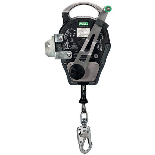 MSA WORKMAN RESCUER 15M STAINLESS STEEL CABLE BLACK MSA10158