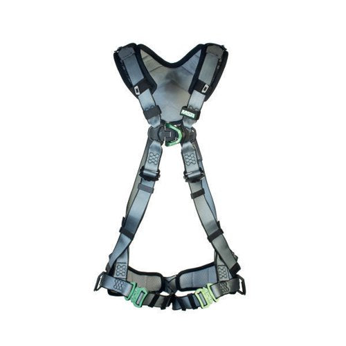 MSA V-FIT BACK CHEST D-RING BAYONET SAFETY HARNESS BLACK XL