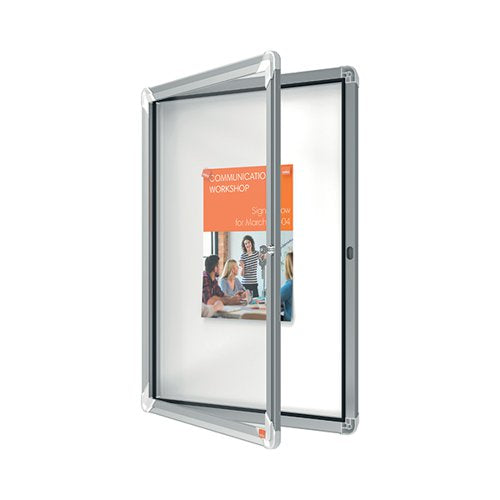 NOBO PREMIUM PLUS MAGNETIC LOCKABLE NOTICE BOARD 4XA4 190255