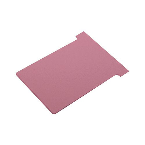 NOBO T-CARD SIZE 3 80 X 120MM PINK (100 PACK) 2003008