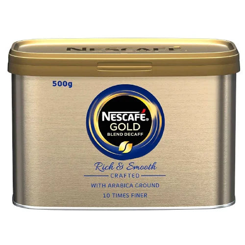 NESCAFÉ GOLD BLEND DECAFFEINATED INSTANT COFFEE TIN (500g)