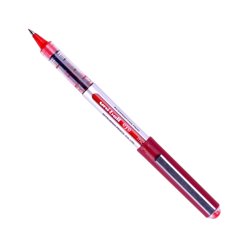 UNI-BALL UB-150 EYE ROLLERBALL FINE RED PENS (Pack of 12)