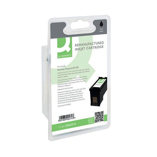 Q-CONNECT REMANUFACTURED INKJET CARTRIDGE BLACK FOR HP C8767EE C8767EE-COMP