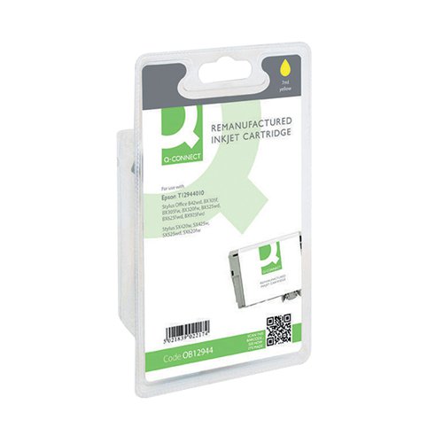 Q-CONNECT EPSON T1294 REMANUFACTURED INKJET CARTRIDGE CART Y