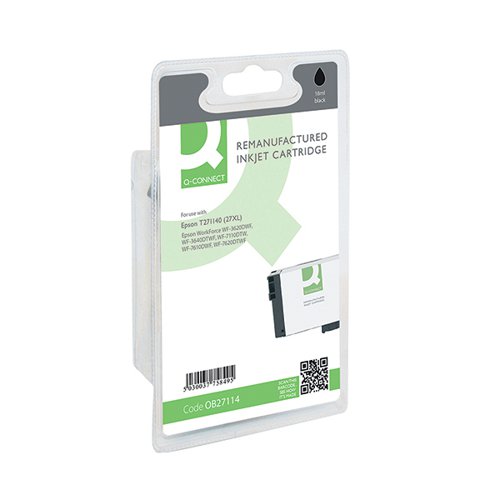 Q-CONNECT EPSON 27XL INKJET CARTRIDGE HIGH YIELD BLACK C13T2