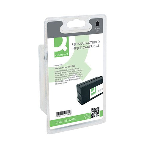 Q-CONNECT REMANUFACTURED INKJET CARTRIDGE BLACK FOR HP 3JA26AE RM-QC-6811-00