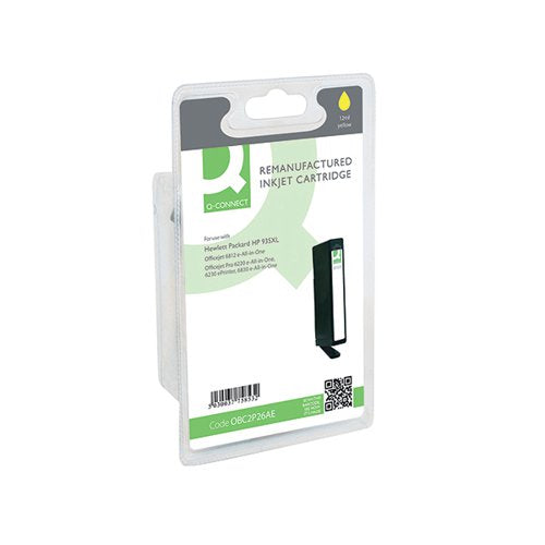 Q-CONNECT REMANUFACTURED INKJET CARTRIDGE YELLOW FOR HP C2P26AE C2P26AE-COMP