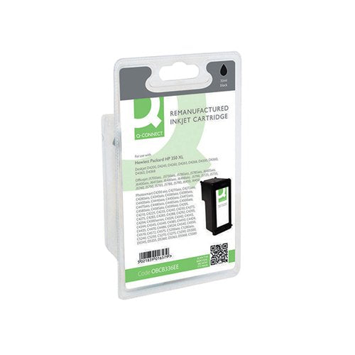 Q-CONNECT REMANUFACTURED INKJET CARTRIDGE BLACK FOR HP CB336EE CB336EE-COMP