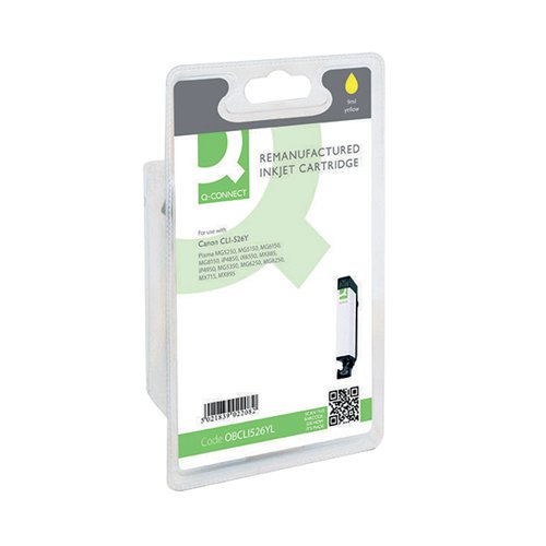Q-CONNECT REMANUFACTURED INKJET CARTRIDGE YELLOW COMPATIBLE