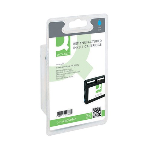 Q-CONNECT REMANUFACTURED INKJET CARTRIDGE CYAN FOR HP CN054A CN054A-COMP
