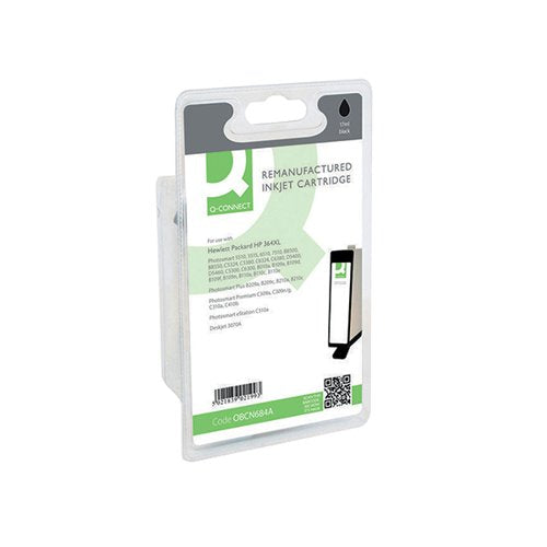 Q-CONNECT REMANUFACTURED INKJET CARTRIDGE BLACK FOR HP CN684