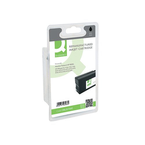 Q-CONNECT REMANUFACTURED INKJET CARTRIDGE BLACK FOR HP L0S70AE L0S70AE-COMP