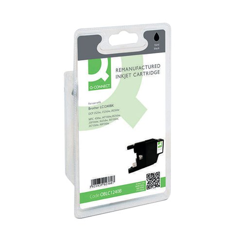 Q-CONNECT BROTHER LC1240BK COMPATIBLE INKJET CARTRIDGE BLACK