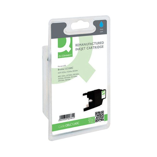 Q-CONNECT BROTHER LC1240C COMPATIBLE INKJET CARTRIDGE CYAN L