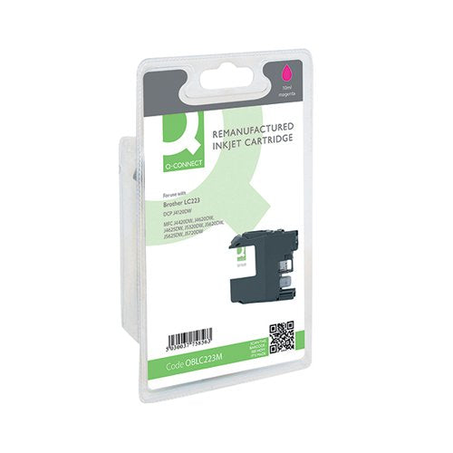Q-CONNECT BROTHER LC223M COMPATIBLE INKJET CARTRIDGE MAGENTA LC223M-COMP