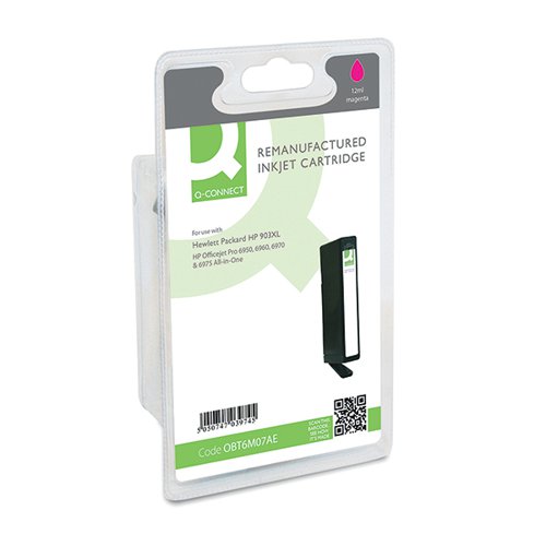 Q-CONNECT REMANUFACTURED INKJET CARTRIDGE MAGENTA FOR HP T6M07AE T6M07AE-COMP