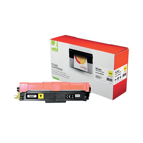 Q-CONNECT BROTHER TN-243Y COMPATIBLE TONER CARTRIDGE YELLOW TN-243Y-COMP