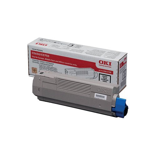 OKI C5650 8K TONER CARTRIDGE HIGH YIELD BLACK 43865708