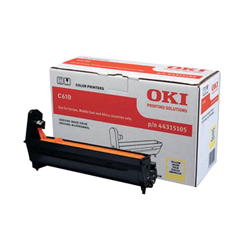 OKI C610 20K IMAGE DRUM YELLOW 44315105