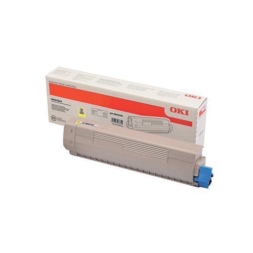 OKI C833 10K TONER CARTRIDGE HIGH YIELD YELLOW 46443101