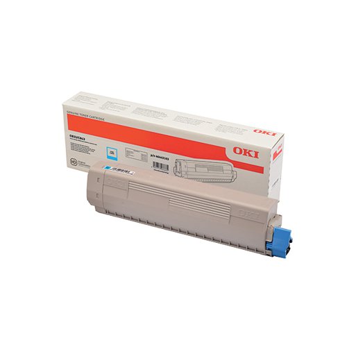 OKI C833 10K TONER CARTRIDGE HIGH YIELD CYAN 46443103