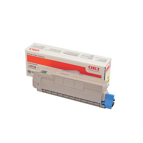 OKI C612 6K TONER CARTRIDGE YELLOW 46507505