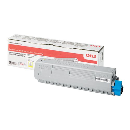 OKI C834 10K TONER CARTRIDGE HIGH YIELD YELLOW 46861305