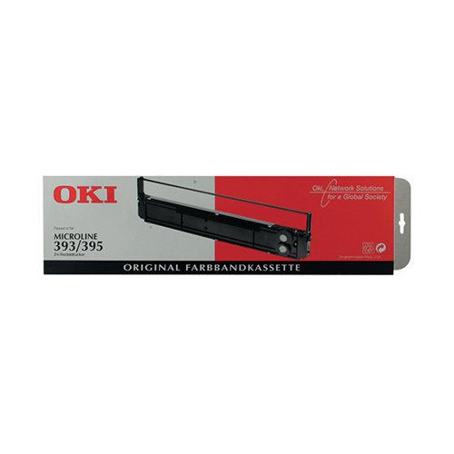 OKI MICROLINE 393/395C FABRIC RIBBON BLACK 09002311