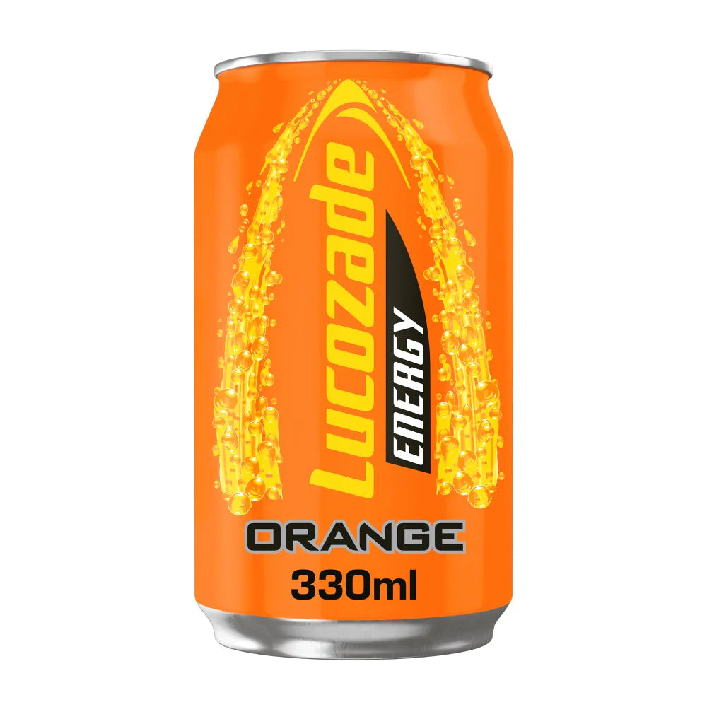 LUCOZADE ENERGY ORANGE CANS (330ml) x 24