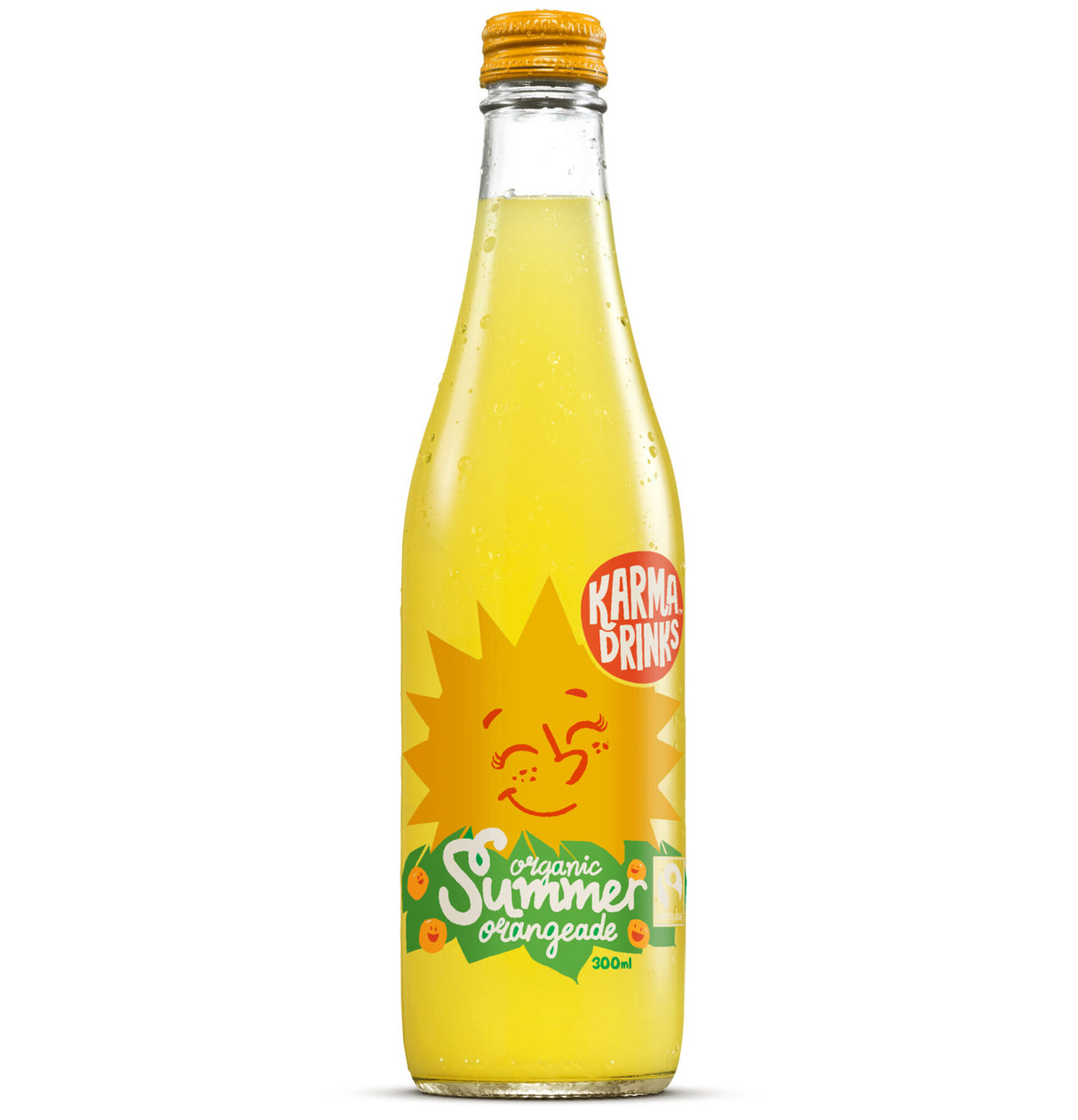 KARMA DRINKS SUMMER ORANGEADE GLASS BOTTLES (300ml) x 24