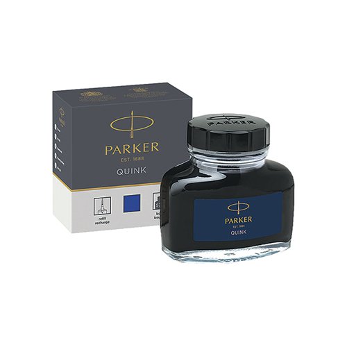 PARKER QUINK PERMANENT INK BOTTLE BLUE 2OZ S0037470