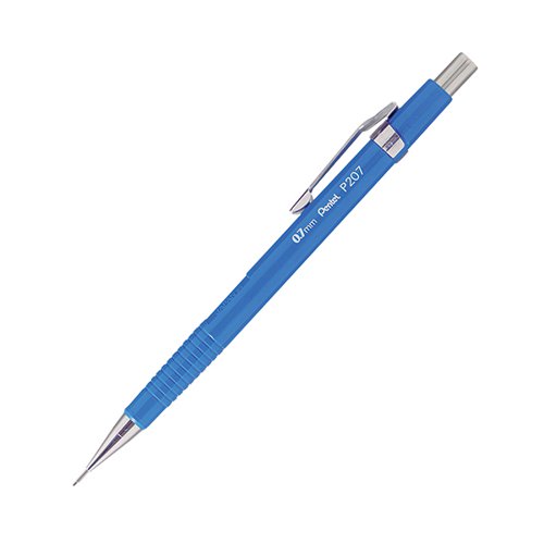 PENTEL P200 AUTOMATIC PENCIL MEDIUM 0.7MM BLUE BARREL (PACK