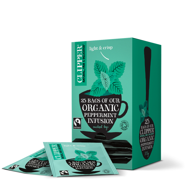 CLIPPER FAIRTRADE ORGANIC PEPPERMINT TEA (25) X 6